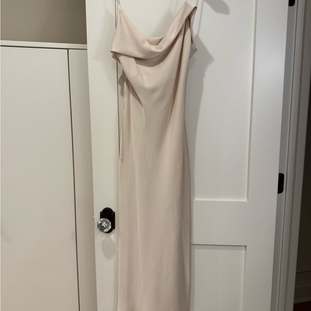 Zara Strapless Cream Dress